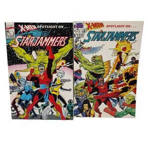 X-Men Spotlight on Starjammers Marvel Comics 2 Issue Complete Set Lot 1990